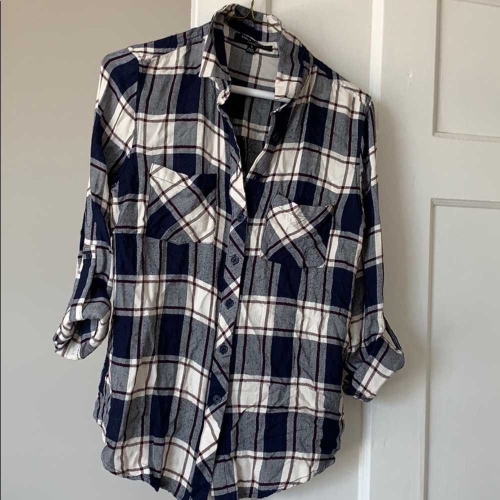 Plaid button down